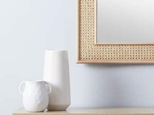 Espejo de mimbre Natural para colgar en la pared, rectangular, hecho en Vietnam/ SISU/ RMR-511 - Product Image 4