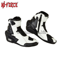 Botas de motocicleta de microfibra, botines cortos de Moto de carreras, impermeables, para montar en la calle, Motocross, Chopper