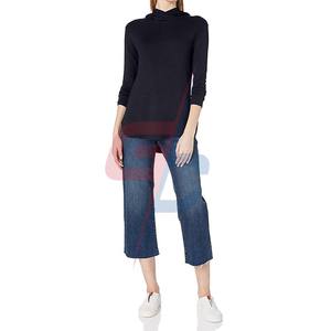 เสื้อฮู้ดแบบสวมศีรษะแขนยาวผ้าเทอร์รี่ซุปเปอร์ซอฟต์สำหรับผู้หญิง - Product Image 4