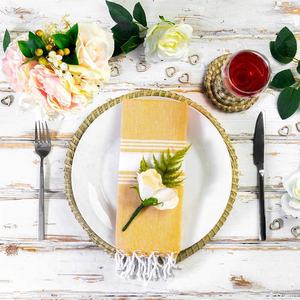 Soporte de placa de cocina de mimbre de bambú exclusivo, cargador de platos de cocina seguros y duraderos para boda - Product Image 2