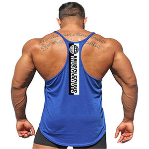 High Quality tank Top <b>Stringer</b> <b>Vests</b> for <b>Men</b> with Custom Back Printing Style Latest Ideas Gym Sports tank Tops on Cheap Prices - Product Image 6