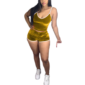 ชุดวอร์มแขนกุดผ้ากำมะหยี่สำหรับผู้หญิงชุดวอร์มแขนกุดผ้าคอตตอนเสื้อผ้าแนวสตรีทเสื้อมีฮู้ดและชุดมีจีบดีไซน์ใหม่ตามสั่ง - Product Image 5