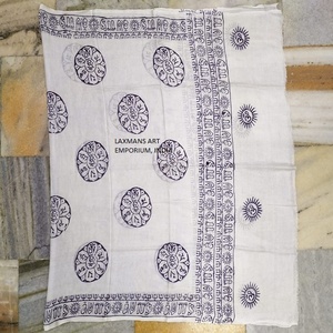 Hot Sale 2024 Popular Holy Prayer Mantra Printed White Viscose Scarves/Shawls Wholesale From India Black White Printed Scarves - Product Image 1