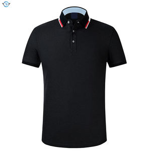 Meilleur prix Maillot de golf tendance design solide pour homme personnalisé 100% coton pour polo avec imprimé brodé anti-rides - Product Image 2