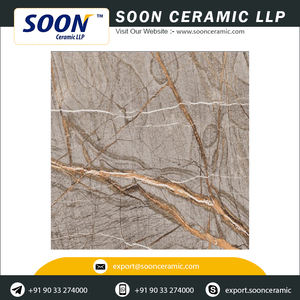 Baldosas decorativas de porcelana de alto brillo, 600x600, precio al por mayor de la India - Product Image 6