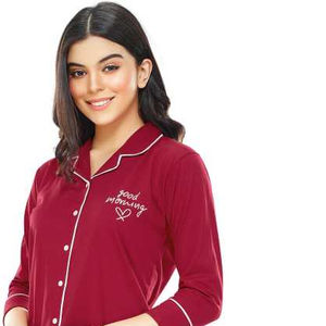 ขายส่งชุดนอนฝ้ายผู้ชายผู้หญิงคู่ Mommes ชุดนอน Breathable Space Star รูปแบบชุดนอนร้อนหมายเลข - Product Image 1