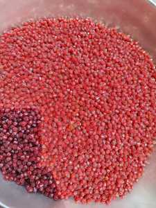 Vente en gros perles de verre rondes beige effet marbre design classique - Product Image 3