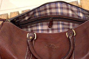 Bolso de Mano de Cuero Genuino para Ordenador Portátil, Bolsa de Deporte con Diseño de Caramelo, Estilo Vintage, para Viaje Nocturno, Unisex - Product Image 6