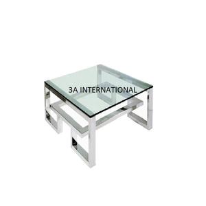 Meubles élégants de luxe fabriqués à la main pour les tables de décoration de la maison Table basse centrale élégante de luxe Table basse à cadre rond - Product Image 1