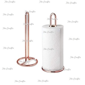 Portarrollos de papel de seda de Metal de diseño clásico, calidad de lujo, tamaño y forma personalizados, portarrollos de papel de cocina - Product Image 6