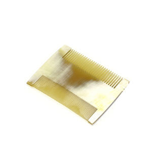 Axiom-peine de bolsillo con estampado de logotipo para el hogar, peine de barba hecho a mano con bocina de alta calidad - Product Image 5