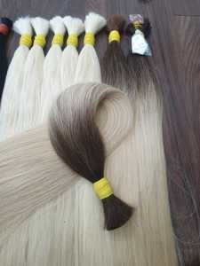 Extensiones de cabello humano sin procesar Remy virgen 100% de alta calidad 30 pulgadas estilo ondulado a granel estirado precio de fábrica al por mayor - Product Image 2