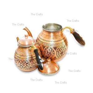 Tetera de Cobre de Alta Calidad, Ecológica, Estilo Clásico, con Logotipo Personalizado, Tamaños y Formas Personalizadas, Artículos de Mesa para Hotel, Artesanías para Bodas - Product Image 2