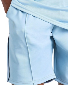 ชุดกางเกงขาสั้น2ชิ้น,เสื้อยืดพิมพ์ลายบล็อกสีแบบระเหิดดีไซน์ใหม่ฤดูร้อน - Product Image 3