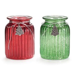 Support de lumière de thé romantique de forme ronde pour votive en verre pour les mariages et l'utilisation décorative de Noël - Product Image 2
