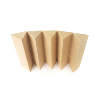 Jouet en bois 3D GD Fun 2018, blocs de prisme triangulaire équilatéral en bois brut 25*25*75mm, blocs de bois non finis, blocs de bois