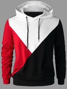 Sweat-shirts d'hiver pour hommes, coupe ample, motif uni, 100% polyester polaire, impression numérique - Product Image 5