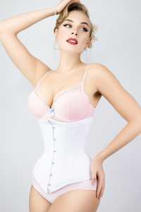 Dưới Bust Thép Boned Chất Lượng Cao Phụ Nữ Cotton Corset Phụ Nữ Shaper Nhà Cung Cấp Từ <span class=keywords><strong>Pakistan</strong></span> - Product Image 4