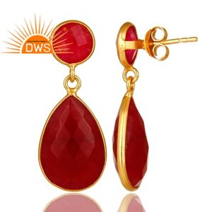 Pendiente colgante de piedras preciosas de Aventurina roja Natural de Plata de Ley 925 para fabricante de joyería para mujer - Product Image 2