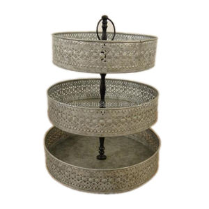 Fabricant et grossiste Porte-fruits perforé galvanisé pour la cuisine à domicile Support pour gâteaux de table Support galvanisé - Product Image 1