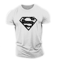 T-shirt de sport tendance homme/femme, design super simple, personnalisable OEM, mode, 100% coton, tissu tissé et tricoté, 10 pièces (avant)