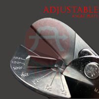 Cisailles multifonctions à angle réglable de qualité industrielle FUJIYA, lames en acier inoxydable SK-5, poignée en PVC rouge, prise en main souple, 230 mm
