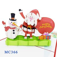 Tarjeta Pop-Up 3D de Navidad, Manualidades de Papel, Regalos de Vietnam, Hanói, Logotipo y Diseño Personalizados, Todos los Colores, Tamaño Único, Superventas