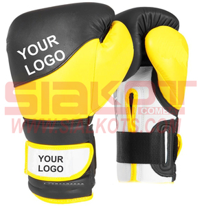 muaythai kick boxing leather gloves - Product Image 1