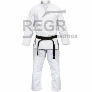 Uniforme de karaté de conception 100 coton Gi personnalisé blanc unisexe OEM Logo d'entraînement personnalisé ensembles de Style vêtements de sport pour enfants couleur - Product Image 1