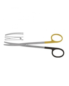 ที่มีคุณภาพสูง TC Metzenbaum ตัดกรรไกรโค้งสแตนเลส14.5เซนติเมตรเกรดเยอรมัน - Product Image 5