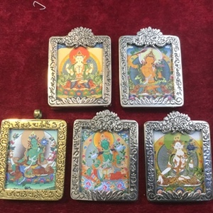 Colgantes y dijes de moda budista Colgantes de pintura Thanka - Product Image 3