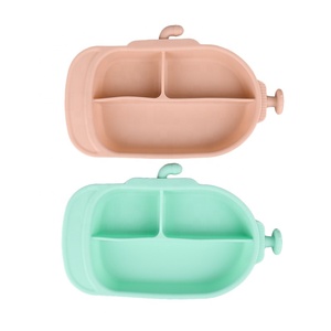 Plaque d'aspiration en Silicone pour bébé, 2 pièces, de plaque de laçage avec Led sans BPA s'adapte à la plupart des plateaux à chaises hautes - Product Image 2