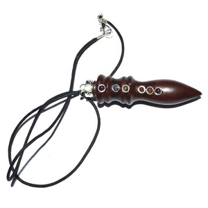 With Good Quality of Carved Rose Wood Chakra Pendants : Carved Rose Wood Chakra Pendants for Sale - Product Image 1