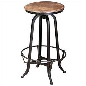 Black Iron <b>Wire</b> Stool with Wooden Top Traditional Design Living Room Decorative Coffee Stool Eco-friendly - Product Image 2