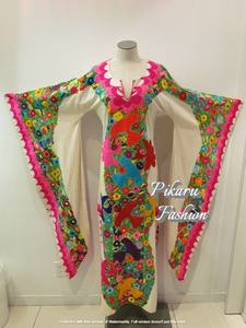 2024 Luxury Collection for Women Floor-Length Woven Heavy Embroidered Long Sleeve Floral Ethnic Elegant <b>Kaftan</b> <b>Dress</b> - Product Image 3