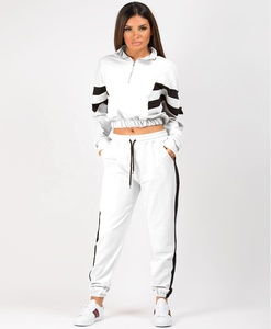 2023 Sudadera chándal de 2 piezas con logotipo personalizado para mujer al por mayor - Product Image 5