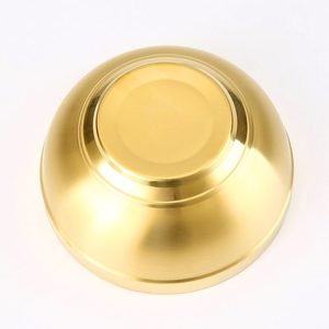Tazón de servicio de Metal para el hogar, vajilla de fiesta de boda, Color dorado, cuencos de fruta seca para sopa, Hotel, restaurante - Product Image 2