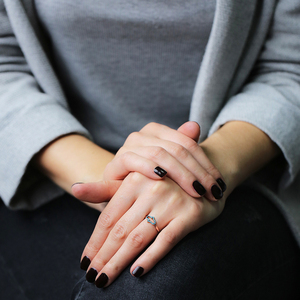 Anillo con forma de Hamsa de piedra turquesa, joyería de plata de ley 925 hecha a mano al por mayor - Product Image 3