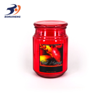 Color Clear Jar Pillar Soy Wax Scented Candles With Wood Lids Glass Votive Luxury Home Decoration From Vietnam
