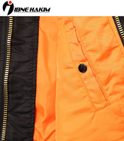 Özel Yapım Üniversite Beyzbol Saten Naylon Polyester MA Pilot Ceketleri Kış Nakışlı Günlük Fermuarlı