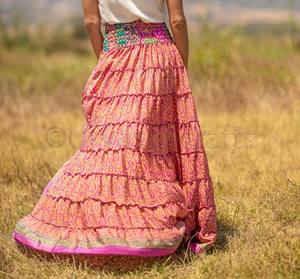 Latest New Arrival <b>Summer</b> Beachwear Paisley Design Printing Designer <b>Long</b> Formal <b>Skirt</b> for Women Cover Ups - Product Image 5