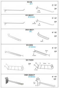 waterfall slatwall slat wall <b>hook</b> with balls - Product Image 4