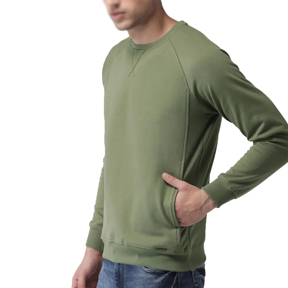 New Design Fashionable Men's Casual Wear Sweatshirts Long Sleeve O-Neck Stylish Sweatshirts With Pockets