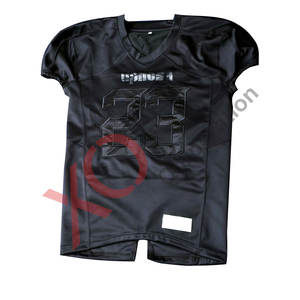 Camiseta amarilla personalizable de fútbol americano para jóvenes adultos transpirable de talla grande uniforme deportivo sublimación impresa Tops desgaste - Product Image 5