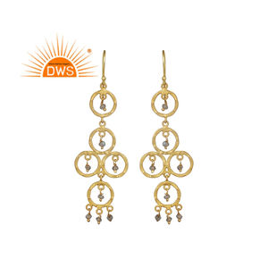 Best Selling 2026 <b>Sterling</b> <b>Silver</b> Natural Labradorite Gemstone Chandelier <b>Earring</b> For <b>Women</b> Jewelry Manufacturer - Product Image 1