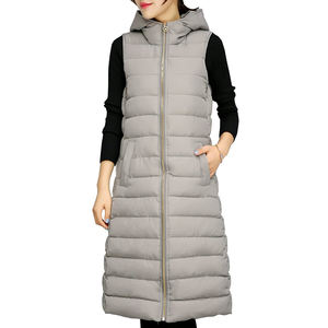 Chaqueta acolchada de lana de invierno al por mayor, hecha a medida, tallas, capucha larga a prueba de viento, patrón de punto bordado, plumón/algodón - Product Image 6