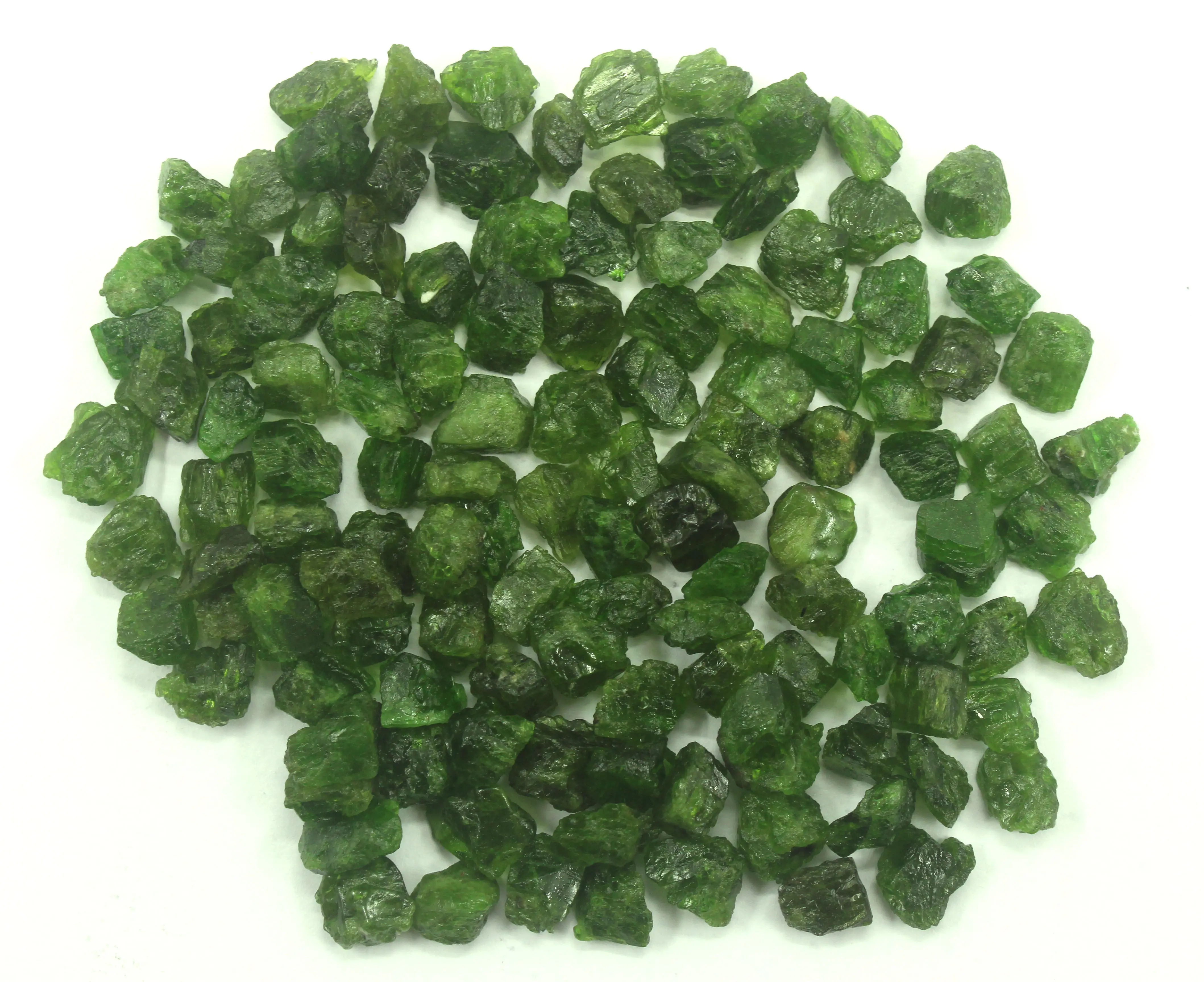 50 Pieces Healing Crystal Natural Green Tourmaline Top Quality Untreated Handcut Gemstone Rough Wholesaler
