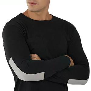 T-shirt homme oversize noir style hip-hop avec logo personnalisé, effet délavé vintage, collection 2026 – Produits en gros très demandés - Product Image 3