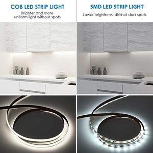 고품질 10mm COB <span class=keywords><strong>LED</strong></span> 스트라이프 조명 일광 화이트 6500K 밝기 조절이 가능한 <span class=keywords><strong>LED</strong></span> 라이트 스트립 슈퍼 브라이트 24V 와 <span class=keywords><strong>3M</strong></span> 자체 접착 90
