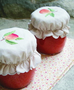 Hand Embroidery <b>Jam</b> <b>Jar</b> Cover by 100% Cotton Fabric - Product Image 2